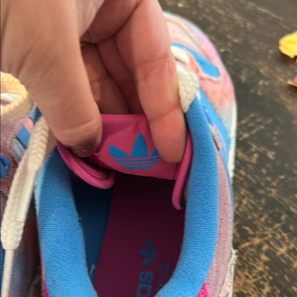 adidas Women's Sneakers - Pink and Blue - Picture 6 of 8